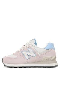 New Balance Sneakersy WL574QC Różowy. Kolor: różowy. Materiał: zamsz, skóra. Model: New Balance 574