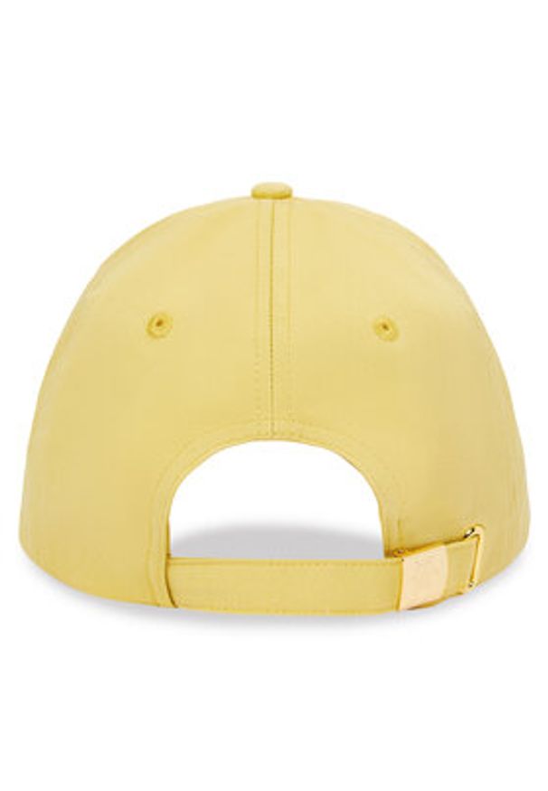 TOMMY HILFIGER - Tommy Hilfiger Czapka z daszkiem Elevated Chic Cap AW0AW17128 Żółty. Kolor: żółty. Materiał: materiał, bawełna