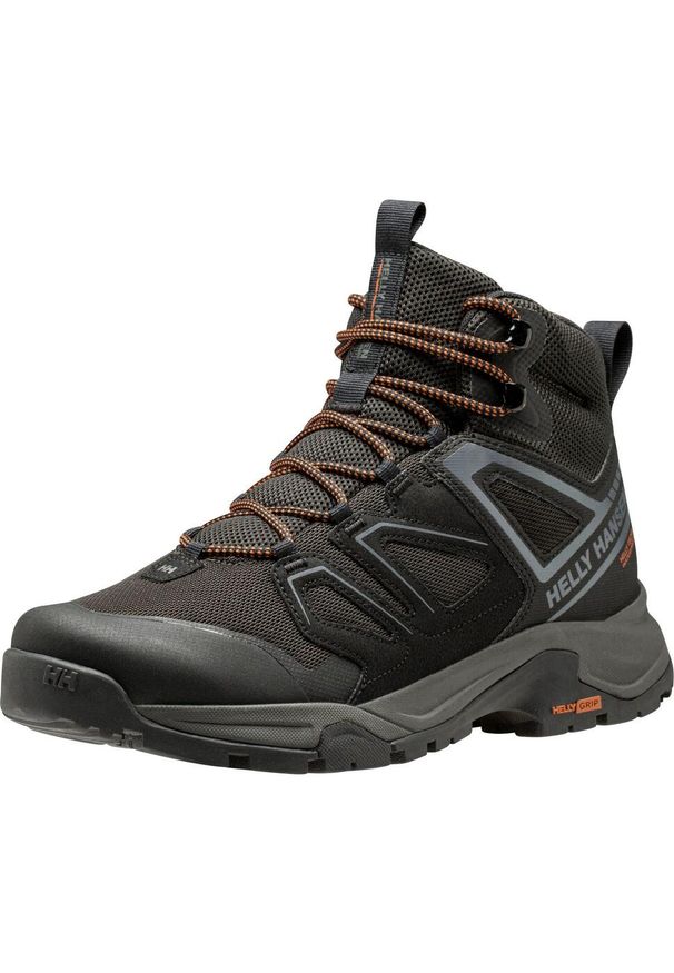 Buty trekkingowe męskie Helly Hansen Stalheim Ht. Wysokość cholewki: za kostkę. Zapięcie: sznurówki. Kolor: szary. Materiał: materiał, syntetyk, tkanina. Szerokość cholewki: normalna