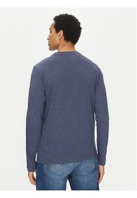 TOMMY HILFIGER - Tommy Hilfiger Longsleeve UM0UM03531 Granatowy Regular Fit. Kolor: niebieski. Materiał: bawełna. Długość rękawa: długi rękaw #3