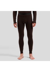 Legginsy termoaktywne męskie Odlo Merino 160 BL Bottom Long. Kolor: brązowy. Sport: fitness #1