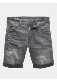 G-Star RAW - G-Star Raw Szorty jeansowe 3301 D10481-6132 Szary Slim Fit. Kolor: szary. Materiał: bawełna #3