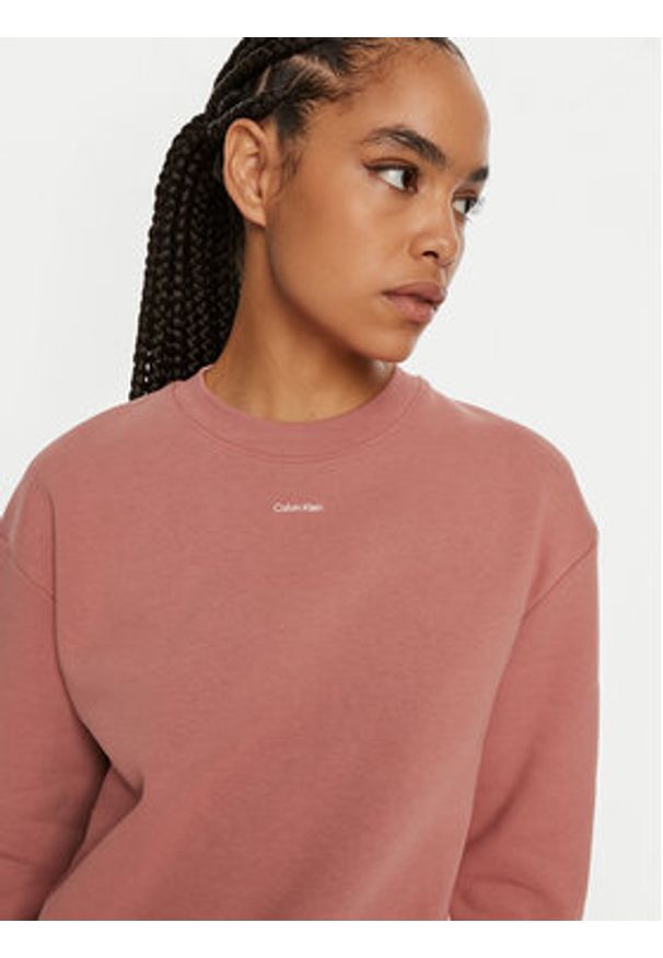 Calvin Klein Bluza Nano Logo K20K208329 Różowy Regular Fit. Kolor: różowy. Materiał: bawełna, syntetyk