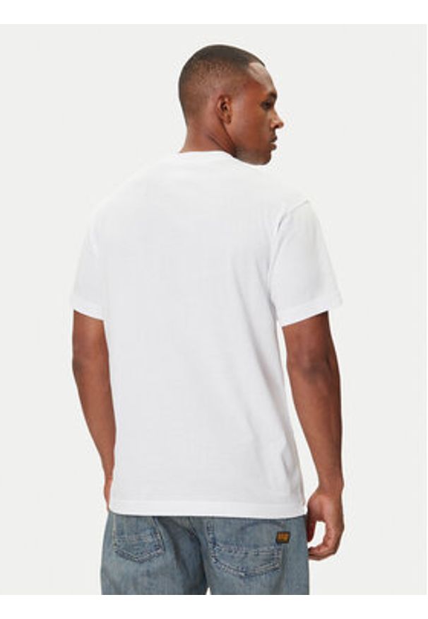 Versace Jeans Couture T-Shirt 79GAHP03 CJ01P Biały Regular Fit. Kolor: biały. Materiał: bawełna