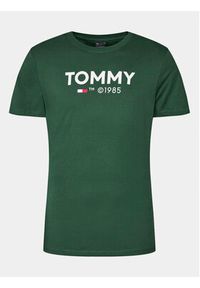 Tommy Jeans T-Shirt Essential DM0DM18264 Zielony Slim Fit. Kolor: zielony. Materiał: bawełna #5