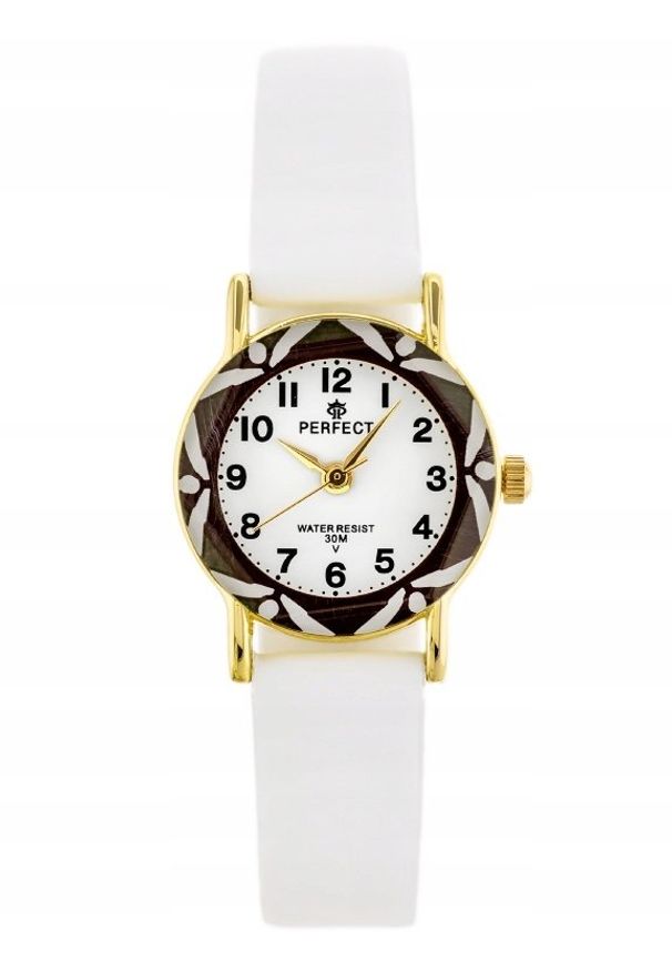 Perfect ZEGAREK DZIECIĘCY PERFECT L248-02- KOMUNIJNY - biały. Kolor: biały