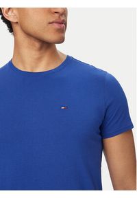 Tommy Jeans T-Shirt DM0DM04411 Niebieski Slim Fit. Kolor: niebieski. Materiał: bawełna #3