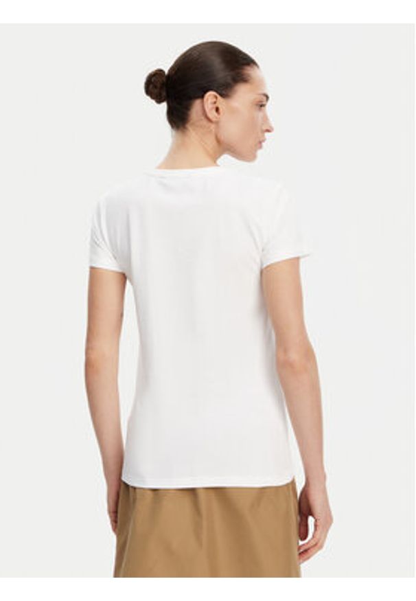 Barbour T-Shirt Rowen LTS0668WH11 Biały Regular Fit. Kolor: biały. Materiał: bawełna