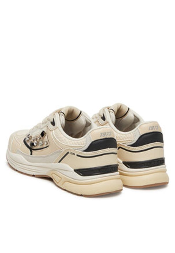 Pepe Jeans Sneakersy PLS60029 Écru. Materiał: skóra
