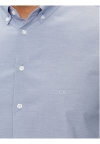 Calvin Klein Koszula Chambray K10K112679 Niebieski Slim Fit. Kolor: niebieski. Materiał: bawełna #3