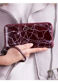 LORENTI - Skórzany portfel damski fioletowy Lorenti 76119. Kolor: fioletowy. Materiał: skóra #1