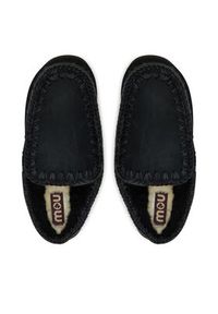 Mou Kapcie Clog Eskimo Platform FW681004A Czarny. Kolor: czarny. Materiał: skóra. Obcas: na platformie #4