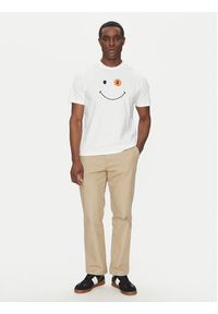 Save The Duck T-Shirt DT1197M BESY20 Biały Regular Fit. Kolor: biały. Materiał: bawełna #4