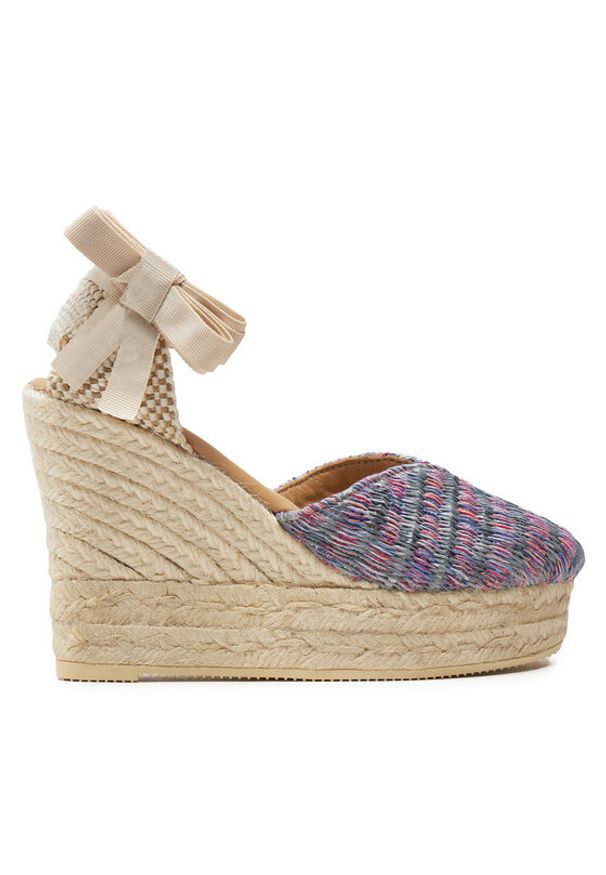 Manebi Espadryle Acapulco Heart-Shaped Wedge Espadrilles G 0.6 WH Różowy. Kolor: różowy. Materiał: materiał