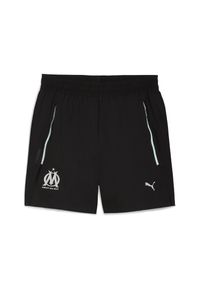 Puma - Tkanina OM Woven 2025/26. Kolor: czarny. Materiał: tkanina. Sport: piłka nożna