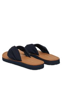 TOMMY HILFIGER - Tommy Hilfiger Japonki Th Ltr Footbed Summer Sandal FW0FW09194 Granatowy. Kolor: niebieski. Materiał: materiał #3