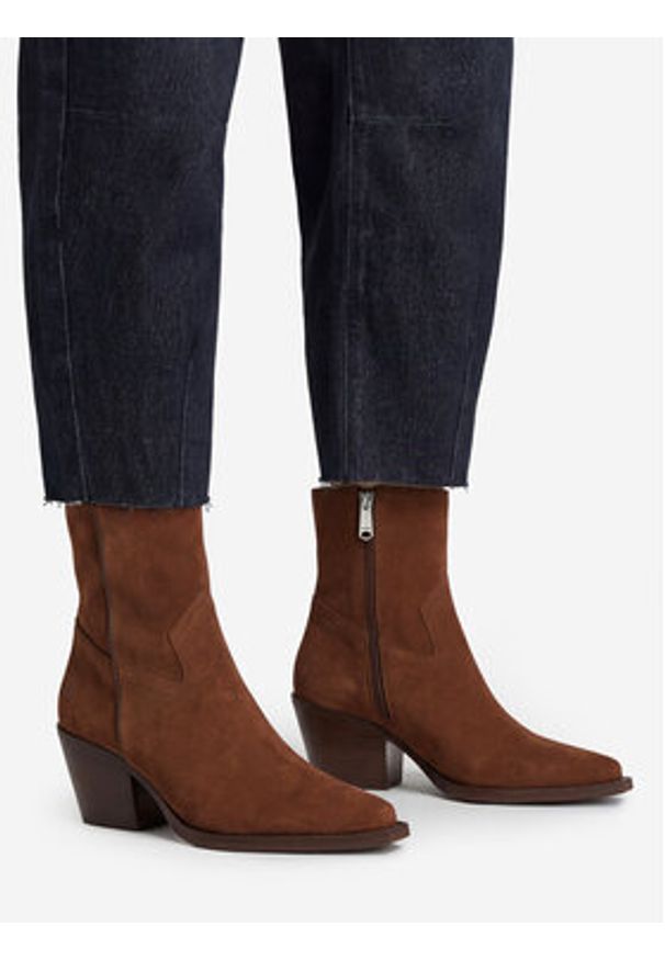 G-Star RAW - G-Star Raw Botki EO-OZGUR-25FW39-1 Brązowy. Kolor: brązowy. Materiał: skóra, zamsz