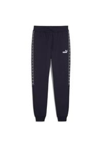 Spodnie sportowe męskie Puma 68468016. Kolor: niebieski. Materiał: dresówka. Styl: sportowy