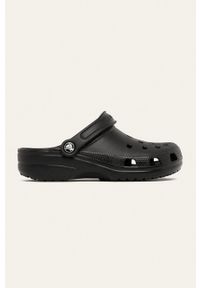 Crocs klapki Classic kolor czarny 10001. Nosek buta: okrągły. Kolor: czarny. Materiał: guma