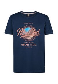 Petrol Industries T-Shirt M-1050-TSR602 Granatowy Regular Fit. Kolor: niebieski. Materiał: bawełna #5