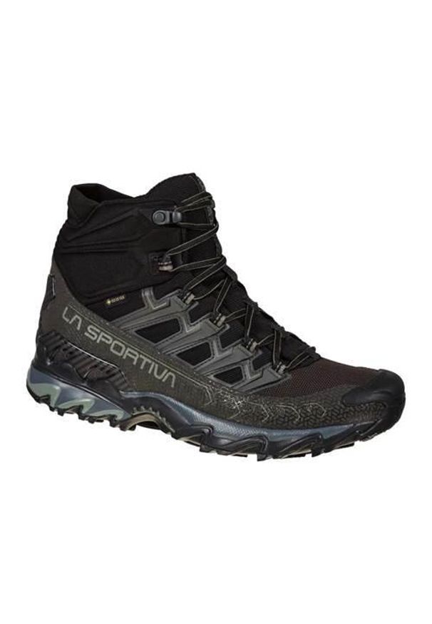 LA SPORTIVA - Buty trekkingowe męskie La Sportiva La Ultra Raptor Ii Mid Gtx. Wysokość cholewki: za kostkę. Zapięcie: sznurówki. Kolor: czarny. Materiał: syntetyk, materiał, tkanina. Szerokość cholewki: normalna. Sport: turystyka piesza