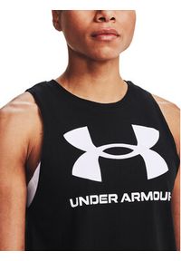 Under Armour Koszulka techniczna Live Sportstyle Graphic Tank 1356297 Czarny Regular Fit. Kolor: czarny