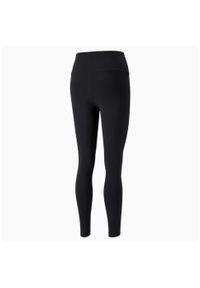 Puma - Legginsy Damskie 848196 Z Wysoką Talią. Kolor: czarny