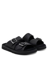 Clarks Klapki Solsbury Strap 26180885 Czarny. Kolor: czarny. Materiał: skóra #6