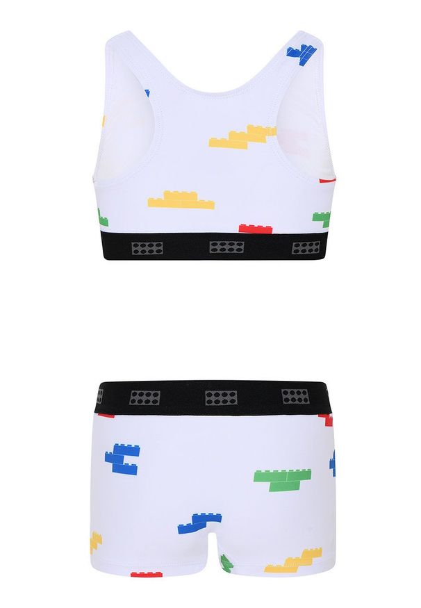 LEGO Wear - Lego Wear strój kąpielowy dziecięcy kolor biały. Kolor: biały. Materiał: materiał