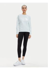 The North Face Bluza Drew Peak Crew NF0A3S4G Błękitny Regular Fit. Kolor: niebieski. Materiał: bawełna