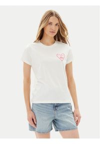 Lee T-Shirt Small Logo 112363635 Biały Regular Fit. Kolor: biały. Materiał: bawełna