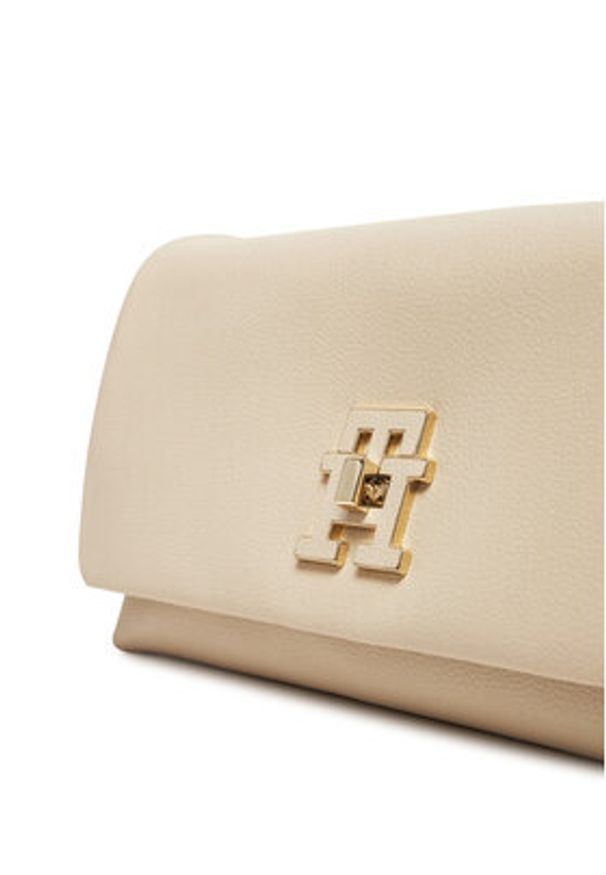 TOMMY HILFIGER - Tommy Hilfiger Torebka AW0AW17462 Beżowy. Kolor: beżowy. Materiał: skórzane