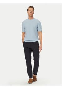 BOSS Sweter H-Nilton 50560468 Niebieski jasny Regular Fit. Kolor: niebieski. Materiał: bawełna #3