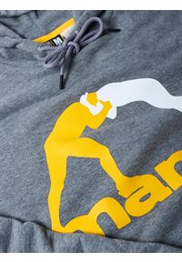 MANTO - Bluza sportowa męska Manto LOGO 2.0 z kapturem. Typ kołnierza: kaptur. Kolor: szary
