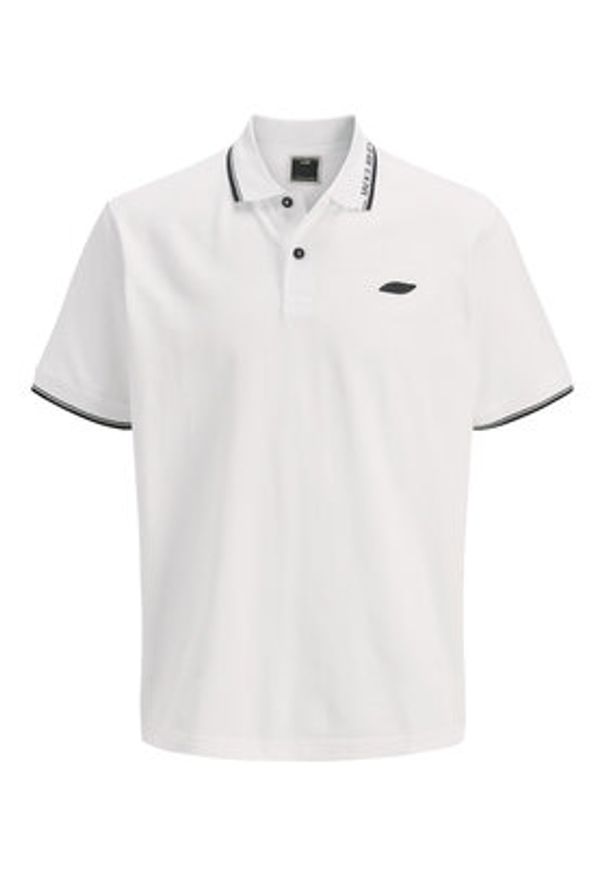 Jack & Jones - Jack&Jones Polo Pacer 12273303 Biały Regular Fit. Typ kołnierza: polo. Kolor: biały. Materiał: bawełna