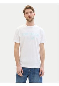 Tom Tailor T-Shirt 1041871 Biały Regular Fit. Kolor: biały. Materiał: bawełna