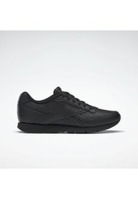 Buty do chodzenia damskie Reebok Royal Glide. Zapięcie: sznurówki. Kolor: czarny, szary, wielokolorowy. Materiał: syntetyk, tkanina, skóra, materiał. Szerokość cholewki: normalna. Model: Reebok Royal. Sport: turystyka piesza