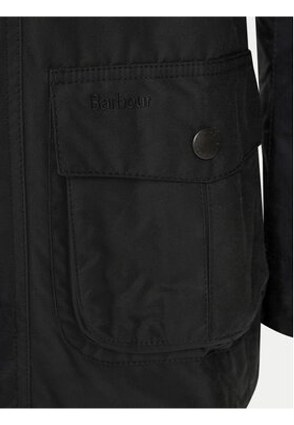 Barbour Kurtka przejściowa Corbridge MWX0340BK72 Czarny Tailored Fit. Kolor: czarny. Materiał: bawełna