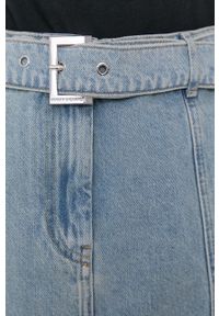 Armani Exchange Spódnica jeansowa mini prosta. Okazja: na co dzień. Kolor: niebieski. Materiał: jeans. Styl: casual #2