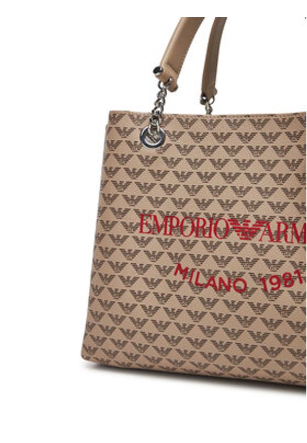 Emporio Armani Torebka Y3D159 YWS0E F1075 Écru. Materiał: skórzane