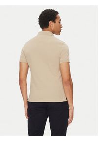 TOMMY HILFIGER - Tommy Hilfiger Polo 1985 MW0MW17771 Beżowy Slim Fit. Typ kołnierza: polo. Kolor: beżowy. Materiał: bawełna #4
