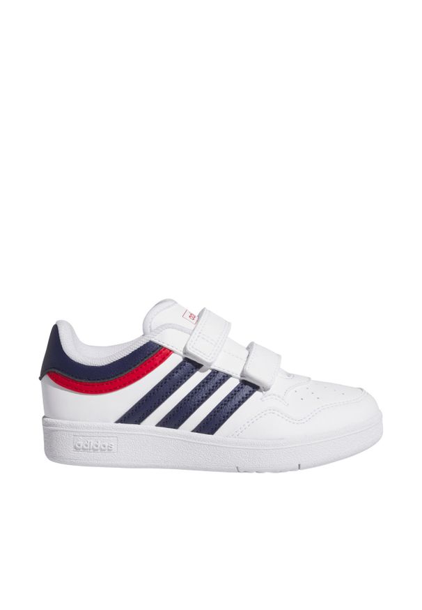 Adidas - Buty dla dzieci adidas Hoops 4.0 CF. Kolor: czerwony, niebieski, wielokolorowy, biały. Sport: turystyka piesza