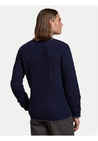 Polo Ralph Lauren Kardigan 710949808001 Granatowy Regular Fit. Typ kołnierza: polo. Kolor: niebieski. Materiał: wełna #3