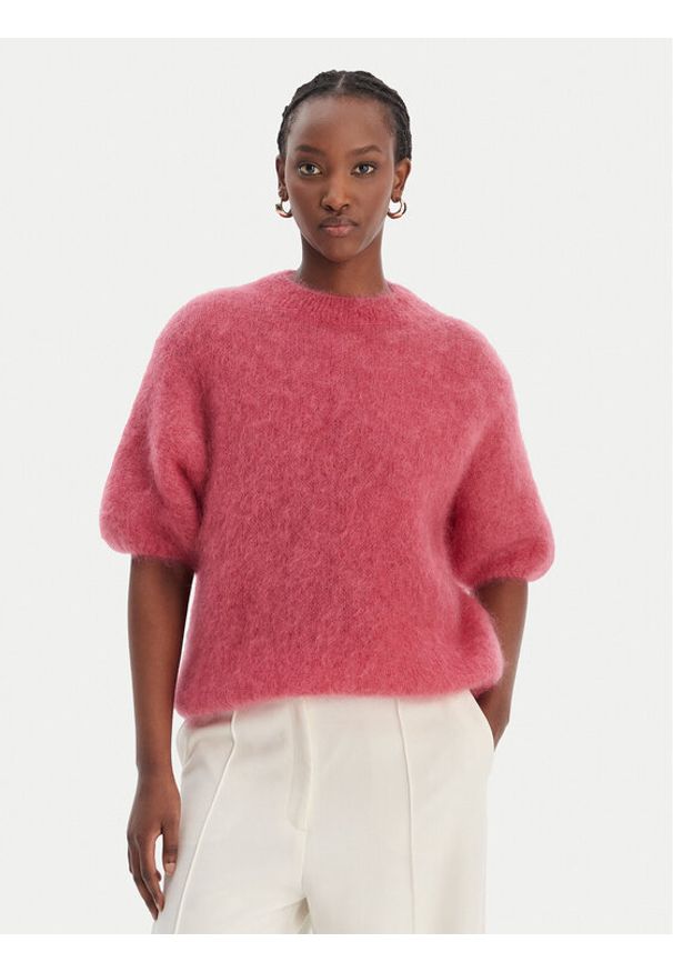 Dixie Sweter M277Y101A Różowy Relaxed Fit. Kolor: różowy. Materiał: syntetyk