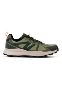 Regatta - Buty męskie sportowe Leighton. Okazja: na co dzień. Kolor: zielony. Materiał: syntetyk, skóra, nylon. Sport: turystyka piesza