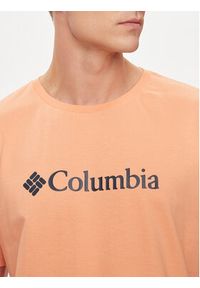 columbia - Columbia T-Shirt CSC Basic Logo™ Short Sleeve 1680053 Pomarańczowy Regular Fit. Kolor: pomarańczowy. Materiał: bawełna #3