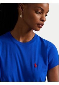 Polo Ralph Lauren T-Shirt 211898698036 Fioletowy Regular Fit. Typ kołnierza: polo. Kolor: fioletowy. Materiał: bawełna #5
