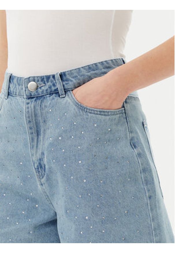 Pieces Szorty jeansowe Tamra 17157412 Niebieski Regular Fit. Kolor: niebieski. Materiał: bawełna