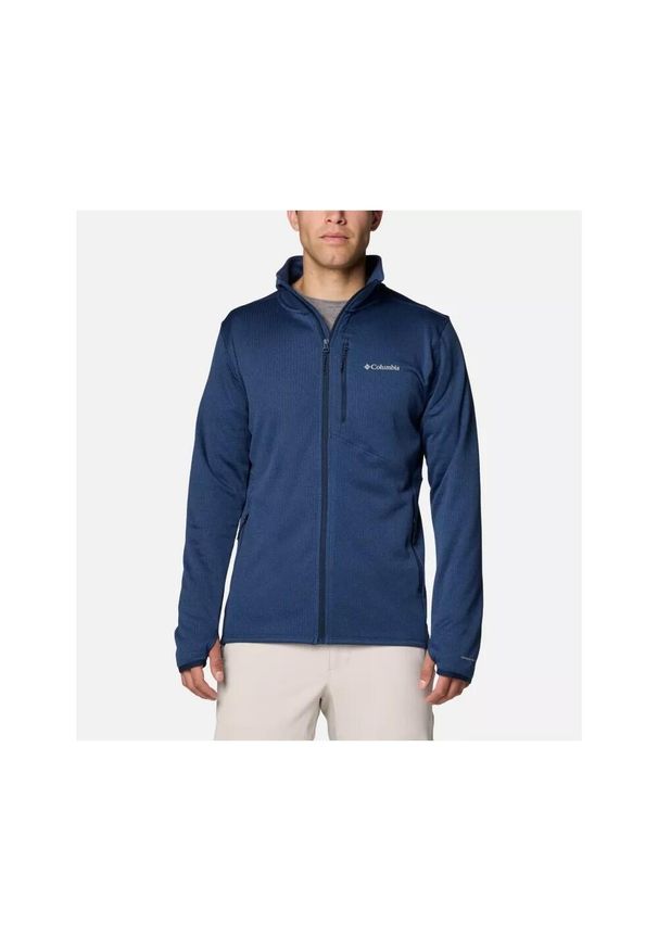 columbia - Bluza polarowa męska Columbia Park View Fleece Full Zip. Kolor: niebieski. Materiał: polar