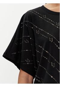 Liu Jo T-Shirt TA4174 JS003 Czarny Regular Fit. Kolor: czarny. Materiał: bawełna #4